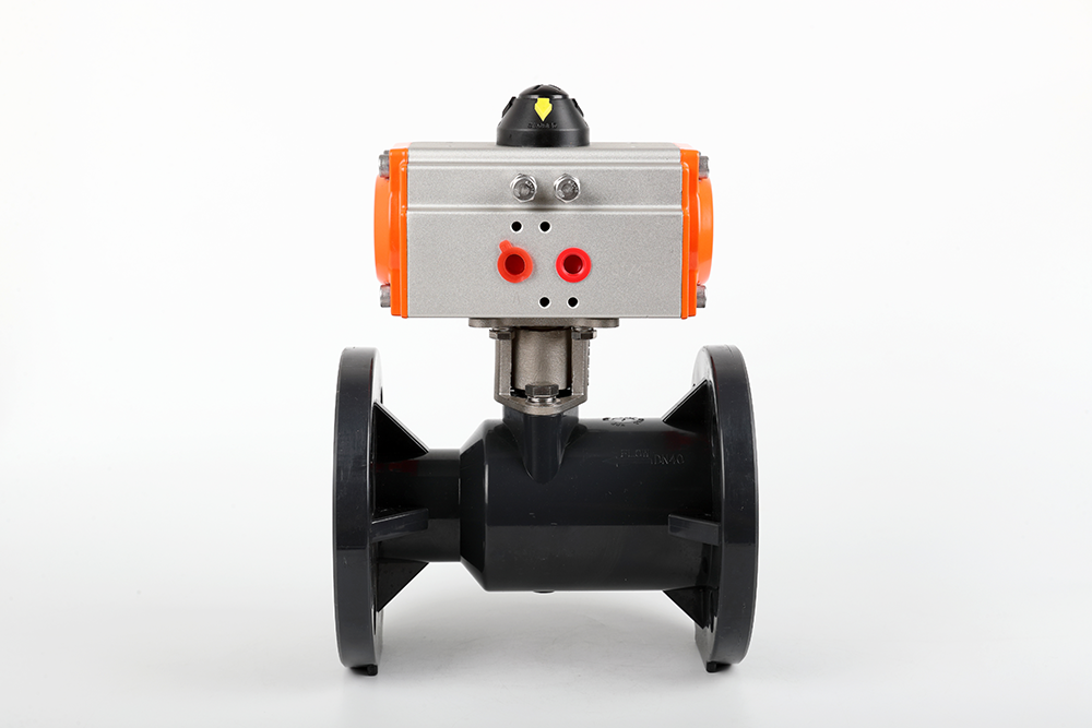 蜀山气动法兰一体球阀